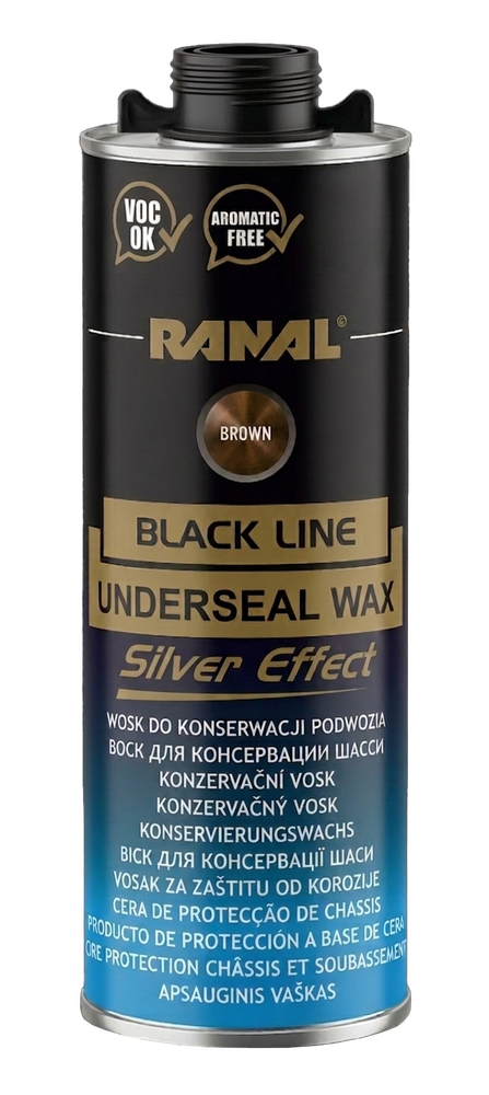 Wosk do konserwacji podwozia Ranal Black Line SILVER-BROWN 1l